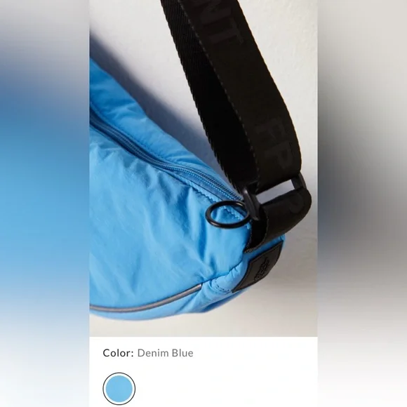 Free People Movement ~ ‘Bulls Eye Sling Bag’
Denim Blue Color ~ * * NWT - Picture 4 of 8